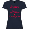 T-shirt personalizzata donna le tue amiche sono con te marito colore blu navy