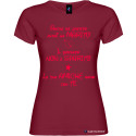 T-shirt personalizzata donna le tue amiche sono con te marito colore bordeaux