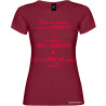 T-shirt personalizzata donna le tue amiche sono con te marito colore bordeaux