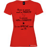 T-shirt personalizzata donna le tue amiche sono con te marito colore rosso