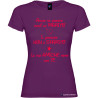 T-shirt personalizzata donna le tue amiche sono con te marito colore viola