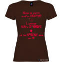 T-shirt personalizzata donna le tue amiche sono con te marito colore marrone