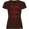 T-shirt personalizzata donna le tue amiche sono con te marito colore marrone