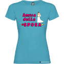 T-shirt personalizzata donna addio al nubilato amica della sposa colore turchese