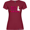 T-shirt personalizzata donna addio al nubilato amica della sposa colore bordeaux