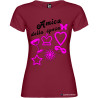 T-shirt personalizzata donna matrimonio amica della sposa colore bordeaux