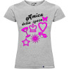 T-shirt personalizzata donna matrimonio amica della sposa colore grigio