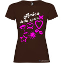 T-shirt personalizzata donna matrimonio amica della sposa colore marrone