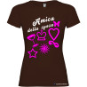 T-shirt personalizzata donna matrimonio amica della sposa colore marrone