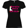 T-shirt personalizzata donna sorella della sposa addio al nubilato colore nero