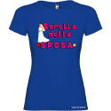 T-shirt personalizzata donna sorella della sposa addio al nubilato colore blu royal