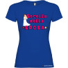 T-shirt personalizzata donna sorella della sposa addio al nubilato colore blu royal