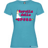 T-shirt personalizzata donna sorella della sposa addio al nubilato colore turchese