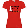 T-shirt personalizzata donna sorella della sposa addio al nubilato colore rosso