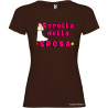 T-shirt personalizzata donna sorella della sposa addio al nubilato colore marrone