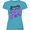 T-shirt personalizzata donna matrimonio addio al nubilato sorella colore turchese