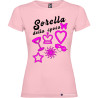 T-shirt personalizzata donna matrimonio addio al nubilato sorella colore rosa