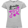 T-shirt personalizzata donna matrimonio addio al nubilato sorella colore grigio