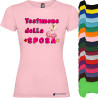 T-shirt personalizzata donna testimone della sposa addio al nubilato
