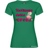 T-shirt personalizzata donna testimone della sposa addio al nubilato colore verde