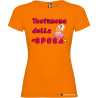 T-shirt personalizzata donna testimone della sposa addio al nubilato colore arancio