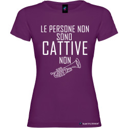T-shirt personalizzata donna le persone non sono cattive colore viola