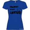 T-shirt personalizzata donna finalmente mi fosti laureata laurea colore blu royal
