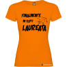 T-shirt personalizzata donna finalmente mi fosti laureata laurea colore arancio