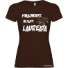 T-shirt personalizzata donna finalmente mi fosti laureata laurea colore marrone