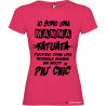 T-shirt personalizzata donna io sono una mamma tatuata chic colore rosa fucsia