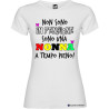 T-shirt personalizzata donna nonna a tempo pieno non sono in pensione colore bianco