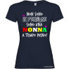 T-shirt personalizzata donna nonna a tempo pieno non sono in pensione colore blu navy