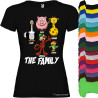 T-shirt personalizzata donna the family famiglia con nomi