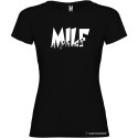 T-shirt personalizzata donna Milf Italian Style Diffusion® colore nero