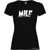 T-shirt personalizzata donna Milf Italian Style Diffusion® colore nero