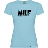 T-shirt personalizzata donna Milf Italian Style Diffusion® colore azzurro