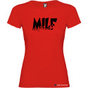 T-shirt personalizzata donna Milf Italian Style Diffusion® colore rosso