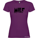 T-shirt personalizzata donna Milf Italian Style Diffusion® colore viola