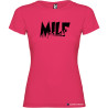 T-shirt personalizzata donna Milf Italian Style Diffusion® colore rosa fucsia