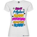 T-shirt personalizzata donna solo le migliori mamme diventano fantastiche nonne colore bianco
