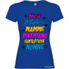 T-shirt personalizzata donna solo le migliori mamme diventano fantastiche nonne colore blu royal
