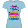T-shirt personalizzata donna solo le migliori mamme diventano fantastiche nonne colore azzurro