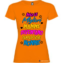 T-shirt personalizzata donna solo le migliori mamme diventano fantastiche nonne colore arancio