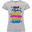 T-shirt personalizzata donna solo le migliori mamme diventano fantastiche nonne colore grigio
