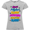 T-shirt personalizzata donna solo le migliori mamme diventano fantastiche nonne colore grigio