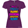T-shirt personalizzata donna solo le migliori mamme diventano fantastiche nonne colore viola