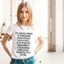 T-shirt personalizzata donna cosa voglio dalla vita