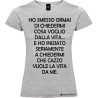 T-shirt personalizzata donna cosa voglio dalla vita colore grigio