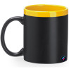 Tazza personalizzata bicolore con gesso scritte e disegni personalizzati giallo