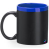 Tazza personalizzata bicolore con gesso scritte e disegni personalizzati blu
